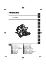 HIKOKI C1807DA Handling Instructions Manual preview