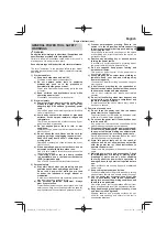 Предварительный просмотр 13 страницы HIKOKI C3605DYA Handling Instructions Manual