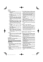 Предварительный просмотр 14 страницы HIKOKI C3605DYA Handling Instructions Manual