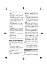 Предварительный просмотр 16 страницы HIKOKI C3605DYA Handling Instructions Manual