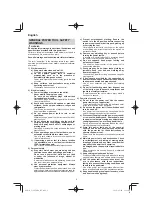 Preview for 2 page of HIKOKI C3607DRA Handling Instructions Manual