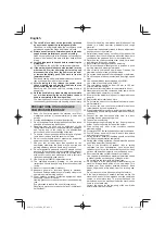 Preview for 4 page of HIKOKI C3607DRA Handling Instructions Manual