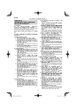 Preview for 36 page of HIKOKI C8FSHE Handling Instructions Manual