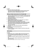 Preview for 4 page of HIKOKI CC 14STA Handling Instructions Manual