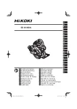 HIKOKI CD 3605DA Handling Instructions Manual preview