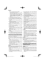 Preview for 12 page of HIKOKI CD 3605DA Handling Instructions Manual