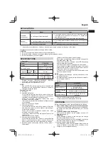 Preview for 15 page of HIKOKI CD 3605DA Handling Instructions Manual