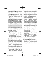 Preview for 26 page of HIKOKI CD 3605DA Handling Instructions Manual