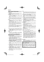 Preview for 62 page of HIKOKI CD 3605DA Handling Instructions Manual