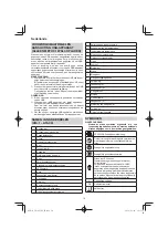 Preview for 70 page of HIKOKI CD 3605DA Handling Instructions Manual