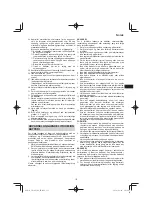 Preview for 137 page of HIKOKI CD 3605DA Handling Instructions Manual