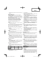 Preview for 41 page of HIKOKI CG 24EBDP (SLN) Handling Instructions Manual