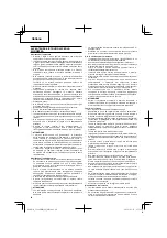 Preview for 40 page of HIKOKI CG24EBSP Handling Instructions Manual