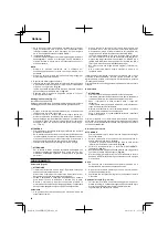 Preview for 44 page of HIKOKI CG24EBSP Handling Instructions Manual