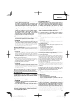 Preview for 45 page of HIKOKI CG24EBSP Handling Instructions Manual