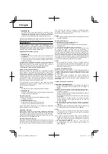 Preview for 78 page of HIKOKI CG24EBSP Handling Instructions Manual