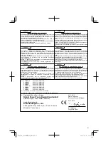 Preview for 91 page of HIKOKI CG24EBSP Handling Instructions Manual