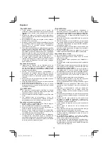 Preview for 50 page of HIKOKI CH 24EAP Handling Instructions Manual