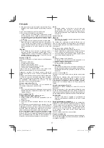 Preview for 62 page of HIKOKI CH 24EAP Handling Instructions Manual