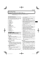 Предварительный просмотр 67 страницы HIKOKI CH 24EAP Handling Instructions Manual