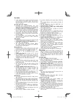 Preview for 68 page of HIKOKI CH 24EAP Handling Instructions Manual