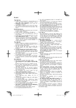 Preview for 76 page of HIKOKI CH 24EAP Handling Instructions Manual