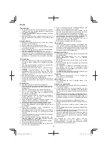 Preview for 84 page of HIKOKI CH 24EAP Handling Instructions Manual