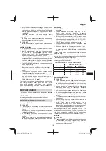 Preview for 119 page of HIKOKI CH 24EAP Handling Instructions Manual