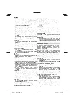 Preview for 120 page of HIKOKI CH 24EAP Handling Instructions Manual