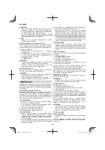 Preview for 186 page of HIKOKI CH 24EAP Handling Instructions Manual