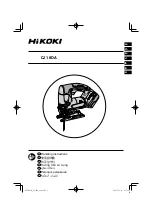 HIKOKI CJ 18DA Handling Instructions Manual preview