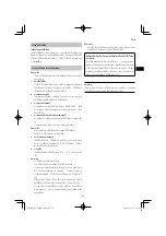 Preview for 51 page of HIKOKI CJ 18DA Handling Instructions Manual