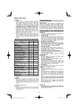 Preview for 60 page of HIKOKI CJ 18DA Handling Instructions Manual