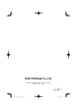 Preview for 76 page of HIKOKI CJ 18DA Handling Instructions Manual