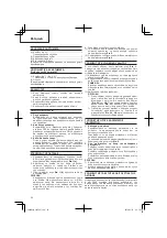 Предварительный просмотр 20 страницы HIKOKI CJ 65V3 Handling Instructions Manual