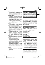 Предварительный просмотр 15 страницы HIKOKI CN 18DSL Handling Instructions Manual