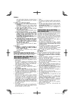 Предварительный просмотр 24 страницы HIKOKI CN 18DSL Handling Instructions Manual