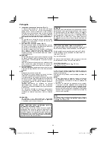 Предварительный просмотр 50 страницы HIKOKI CN 18DSL Handling Instructions Manual