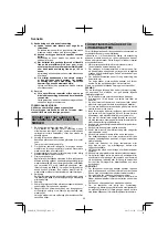 Предварительный просмотр 52 страницы HIKOKI CN 18DSL Handling Instructions Manual