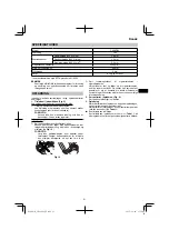 Предварительный просмотр 61 страницы HIKOKI CN 18DSL Handling Instructions Manual