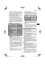 Предварительный просмотр 63 страницы HIKOKI CN 18DSL Handling Instructions Manual