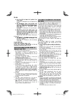 Предварительный просмотр 66 страницы HIKOKI CN 18DSL Handling Instructions Manual