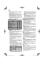 Предварительный просмотр 70 страницы HIKOKI CN 18DSL Handling Instructions Manual