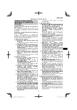 Предварительный просмотр 79 страницы HIKOKI CN 18DSL Handling Instructions Manual