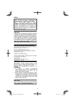 Предварительный просмотр 94 страницы HIKOKI CN 18DSL Handling Instructions Manual