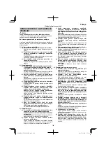 Предварительный просмотр 109 страницы HIKOKI CN 18DSL Handling Instructions Manual