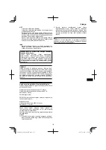 Предварительный просмотр 115 страницы HIKOKI CN 18DSL Handling Instructions Manual