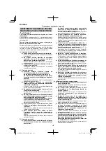 Предварительный просмотр 116 страницы HIKOKI CN 18DSL Handling Instructions Manual