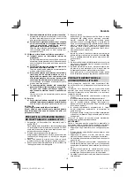 Предварительный просмотр 117 страницы HIKOKI CN 18DSL Handling Instructions Manual