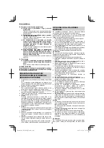 Предварительный просмотр 124 страницы HIKOKI CN 18DSL Handling Instructions Manual